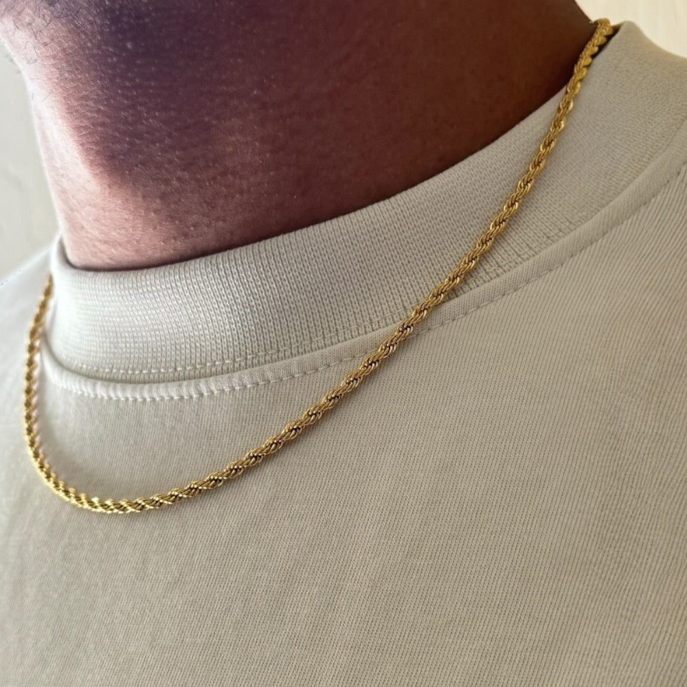 Twisted Rope Chain Small - Necklace