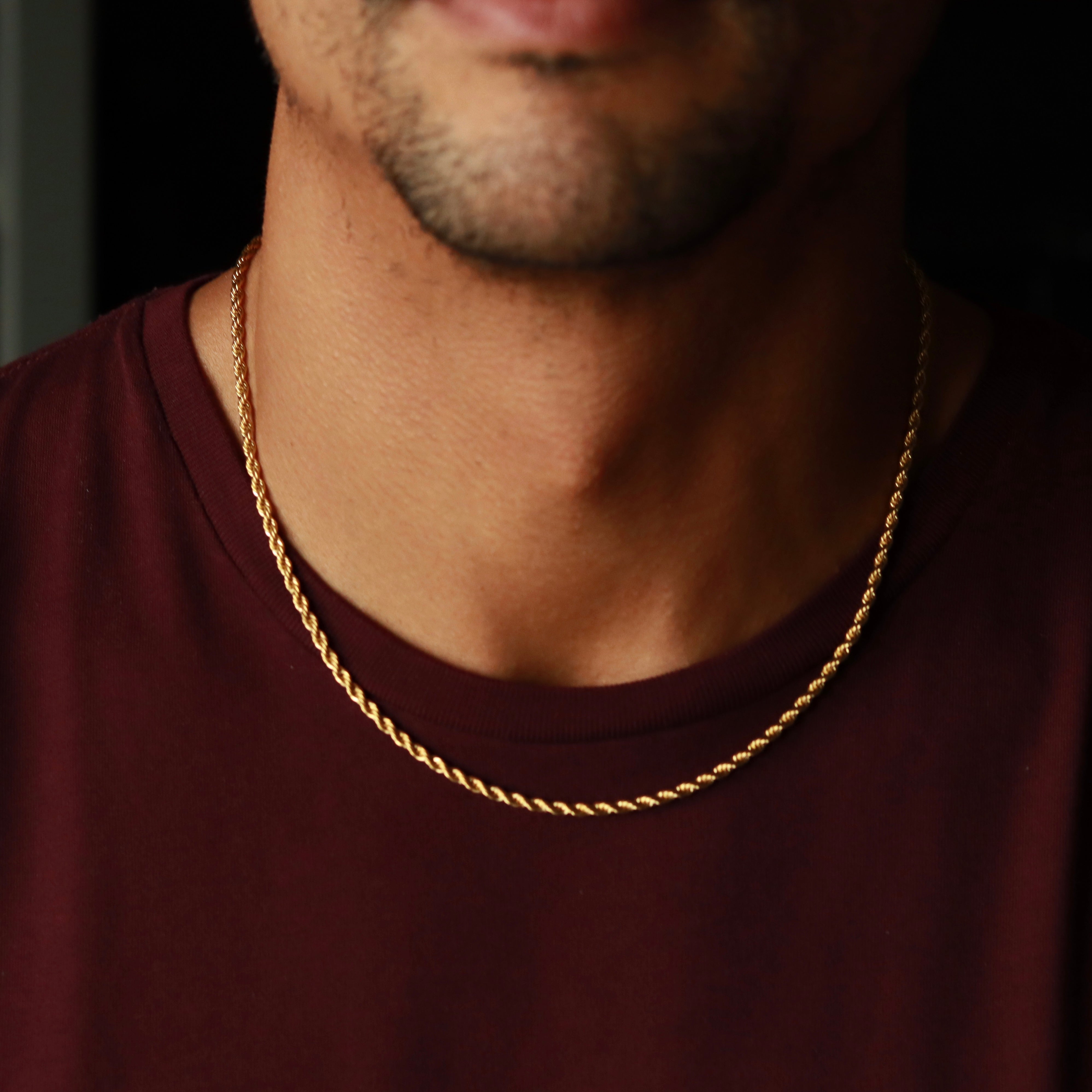 Twisted Rope Chain 3mm - Necklace