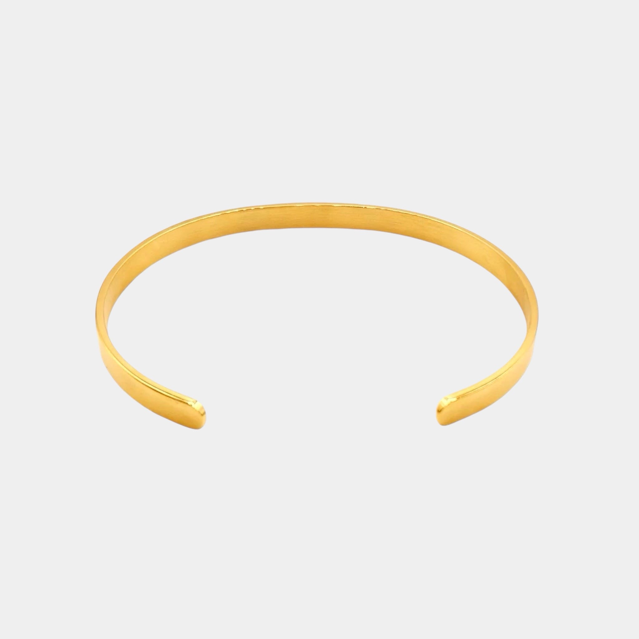 Classic 6mm 18k gold bracelet unisex cover photo 