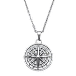 Compass Pendant Silver - Necklace