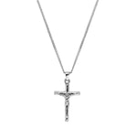 Crucifix Necklace Silver - Necklace