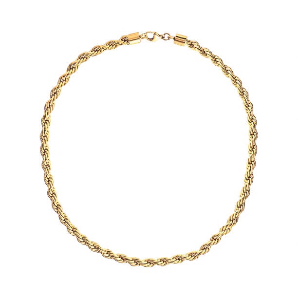 Twisted Rope Chain 5mm - Necklace